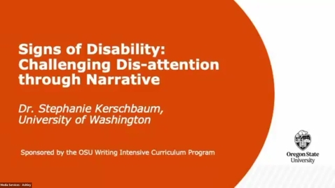 Thumbnail for Signs of Disability: Challenging Dis-attention through Narrative