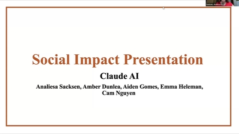 Thumbnail for Social Impact Presentation