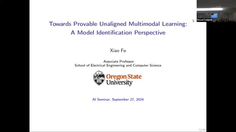 Thumbnail for AI Seminar 77: Xiao Fu