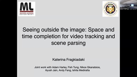 Thumbnail for entry AI Seminar 34: Katerina Fragkiadaki