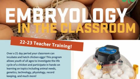 Thumbnail for Embryology in the Classroom Training 2022