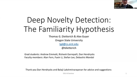 Thumbnail for AI Seminar 11 - Thomas G. Dietterich