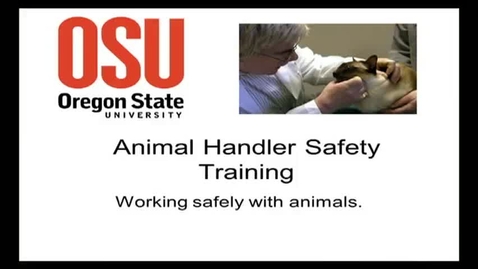 Thumbnail for Animal Handler Safety Training