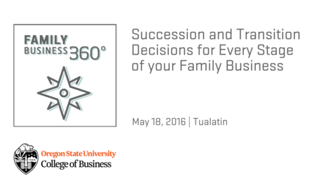 Thumbnail for entry Succession and Transition Decisions for Every Stage of Your Family Business