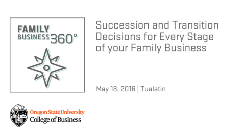 Thumbnail for Succession and Transition Decisions for Every Stage of Your Family Business