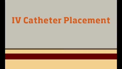 Thumbnail for IV Catheter Animation