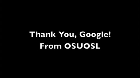Thumbnail for Open Source Lab Thanks Google