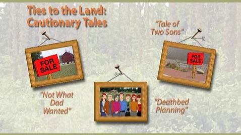 Thumbnail for Ties To The Land: Cautionary Tales