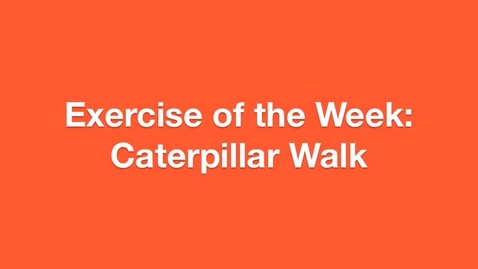 Thumbnail for Exercise of the Week: Caterpillar Walk.m4v