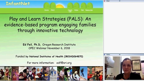 Thumbnail for OPEC Webinar: Play and Learn Strategies (PALS): An evidence-based program engaging families through innovative technology [11-6-18]