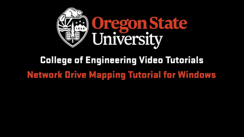 Thumbnail for Network Drive Mapping Tutorial for Windows