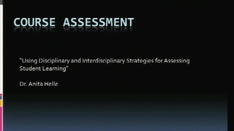 Thumbnail for Fac Assessment Academy 2011 04 Anita Helle