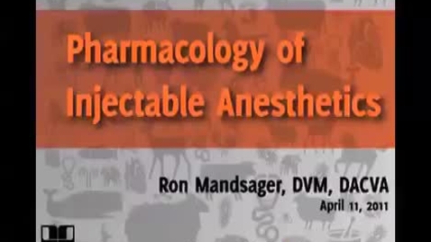 Thumbnail for entry Pharmacology of Injectable Anesthetics: Muscle relaxants