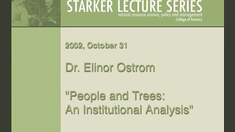 Thumbnail for Starker Lecture Series