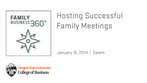 Thumbnail for entry Family Business 360 - Hosting Successful Family Meetings