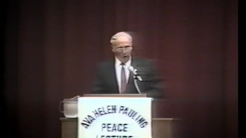 Thumbnail for “The Craftsmanship of Peace: Moving to Global Demilitarization,” President Óscar Arias Sánchez, October 28, 1992