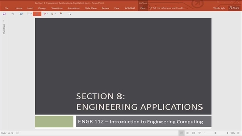 Thumbnail for ENGR 112 Class 13 - 02/26/20