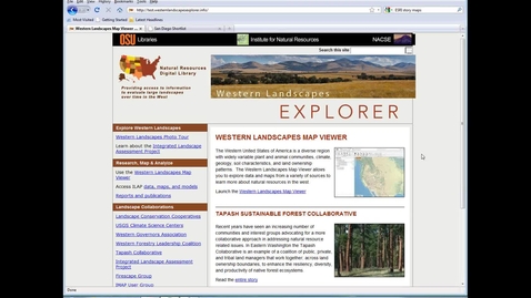 Thumbnail for Western Landscapes Explorer preview - September 25, 2012