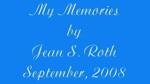 Thumbnail for Jean Starker Roth Oral History Interview, September 2008