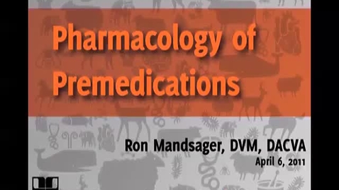 Thumbnail for entry Pharmacology of Premedications: alpha-2 adrenergic agonists