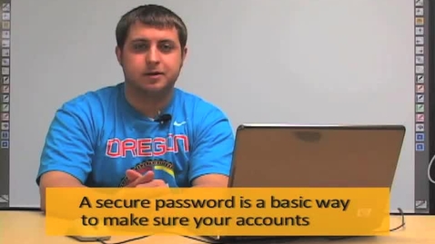 Thumbnail for entry Creating a Password