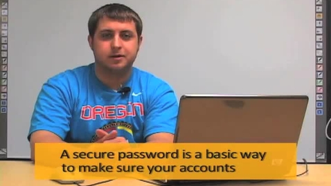 Thumbnail for Creating a Password