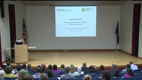 Thumbnail for Scholars' Insights 2014:  Jade Florence - Sustainable Solutions to a Flower Mimicking Fungus