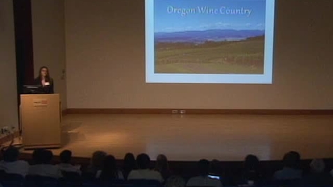 Thumbnail for Scholars' Insights 2013 - Alison Reeve: Increasing Sustainability of Oregon Pinot Noir