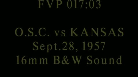 Thumbnail for entry OSC at Kansas football, September 28, 1957