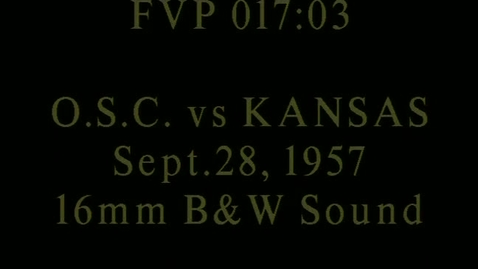 Thumbnail for OSC at Kansas football, September 28, 1957