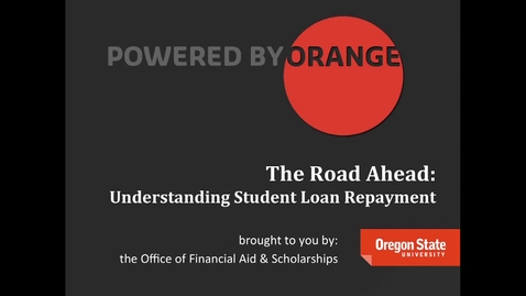 Thumbnail for entry The Road Ahead: Understanding Student Loan Repayment