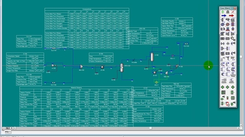 Thumbnail for entry 19. Gas Absorber Unit Operating in HYSYS