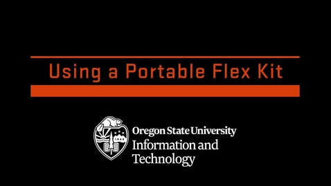 Thumbnail for Using a Portable Flex Kit