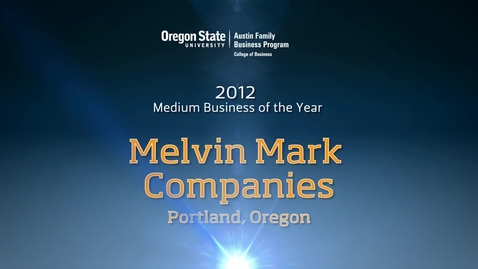 Thumbnail for entry 2012 Melvin Mark Excellence in Family Business