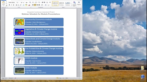 Thumbnail for Climate Change and Vegetation Module - February 22, 2011