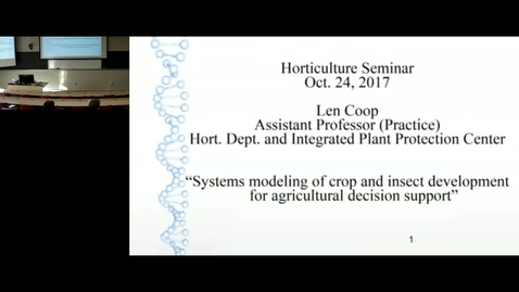 Thumbnail for Systems modeling of crop and insect development for agricultural decision support by Len Coop
