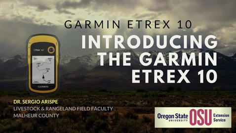 Thumbnail for Garmin eTrex 10 Basics