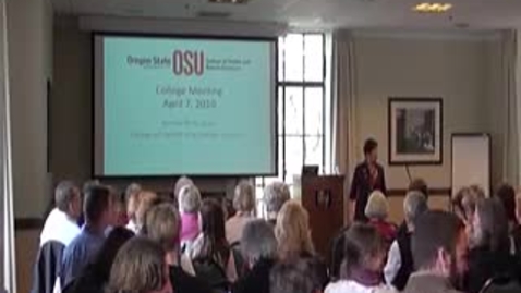 Thumbnail for HHS College Meeting April 7, 2010 - Part 1