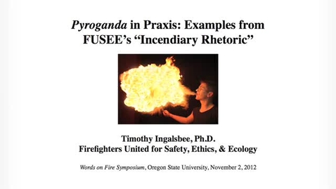 Thumbnail for entry 2012 Words on Fire Symposium