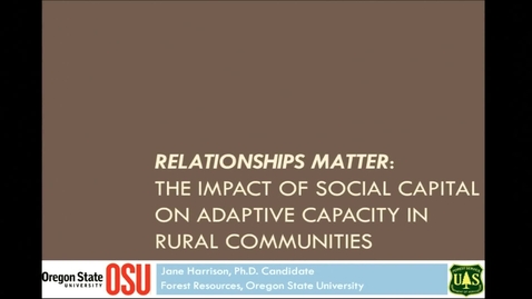 Thumbnail for entry Jane Harrison, Rural Community Development