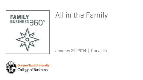 Thumbnail for entry Family Business 360 - All in the Family