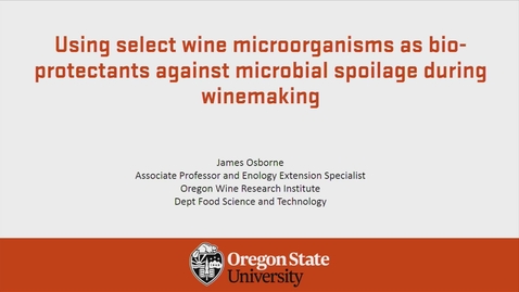 Thumbnail for entry Research Seminar 2019: Dr. James Osborne, OSU