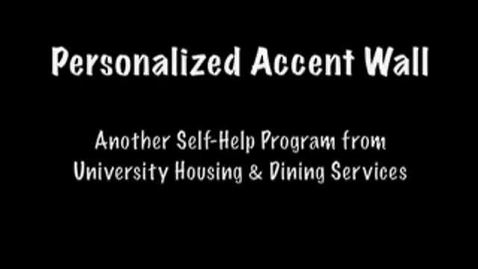 Thumbnail for Self Help - Accent Wall Video