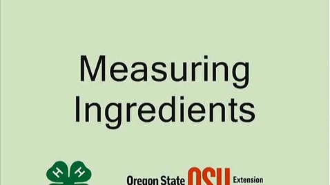 Thumbnail for entry Measuring Ingredients