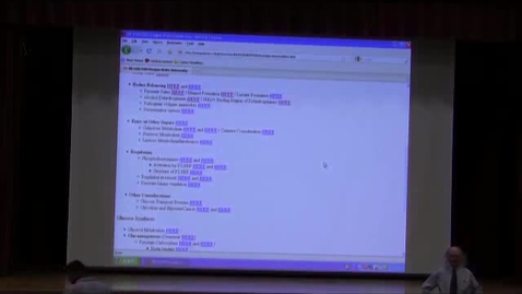 Thumbnail for BB 450 Lecture for November 23, 2009