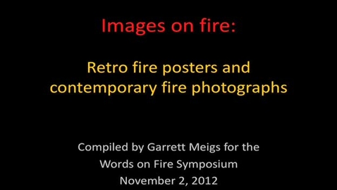 Thumbnail for entry 2012 Words on Fire Symposium