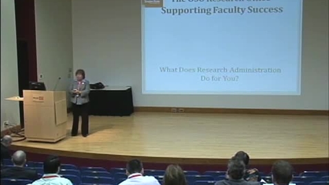 Thumbnail for entry Research Faculty and Staff Orientation Part 2 Pat Hawk