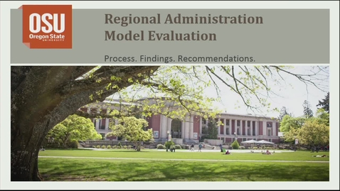 Thumbnail for 2015-05-22 O&amp;E Regional Administration Model Evaluation Report