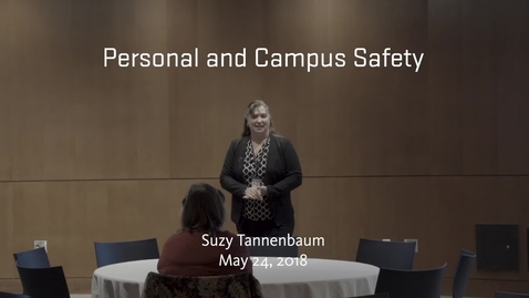 Thumbnail for entry Personal and Campus Safety Training