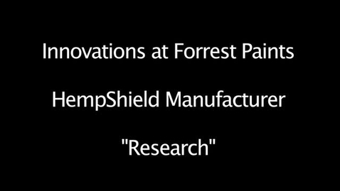 Thumbnail for entry (1:5) Innovation at Forrest Paints: Research